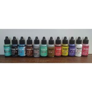 Ranger Tim Holtz Alcohol Ink Lot Of 12 All At Least Half Full B4